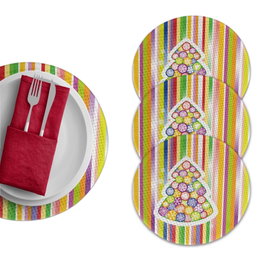 Hermia Pack de 4 Salvamanteles Multicolor de 37 cm